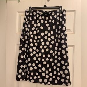 Black and White Polka Dot Skirt